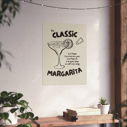 Margarita Poster | Bar Wall Print