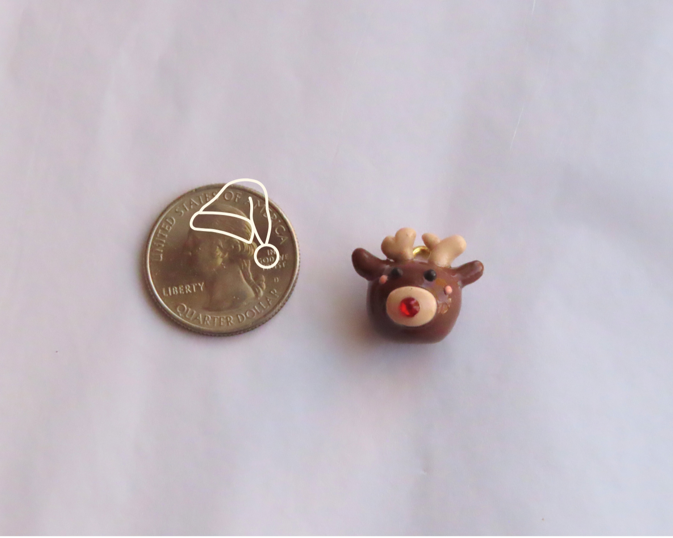 Red Nose Reindeer Charm