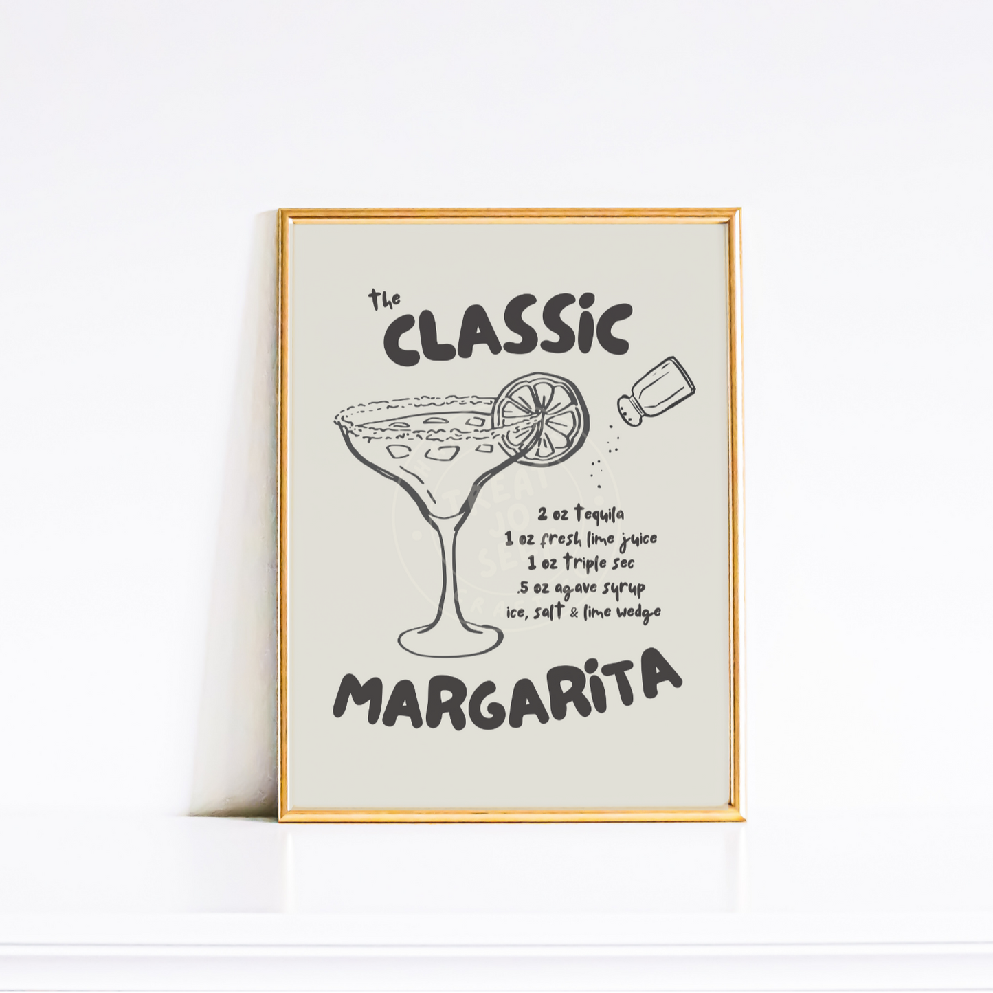 Margarita Poster | Bar Wall Print