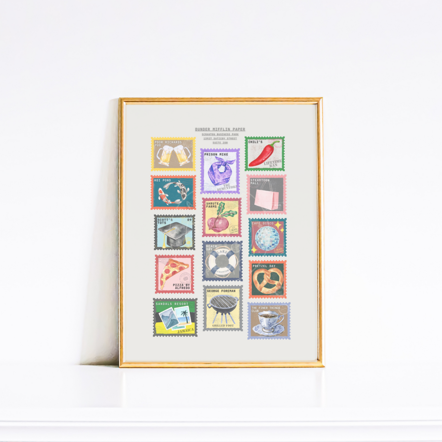 The Office Stamp Art Print