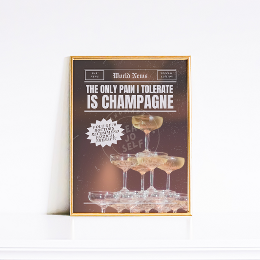 Champagne Problems Print