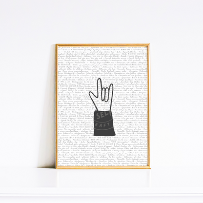 I Love You Print | ASL Wall Art