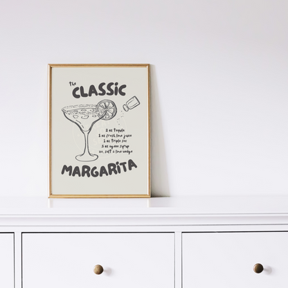 Margarita Poster | Bar Wall Print