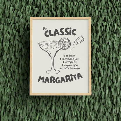 Margarita Poster | Bar Wall Print