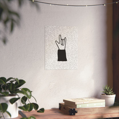 I Love You Print | ASL Wall Art