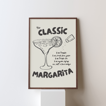 Margarita Poster | Bar Wall Print