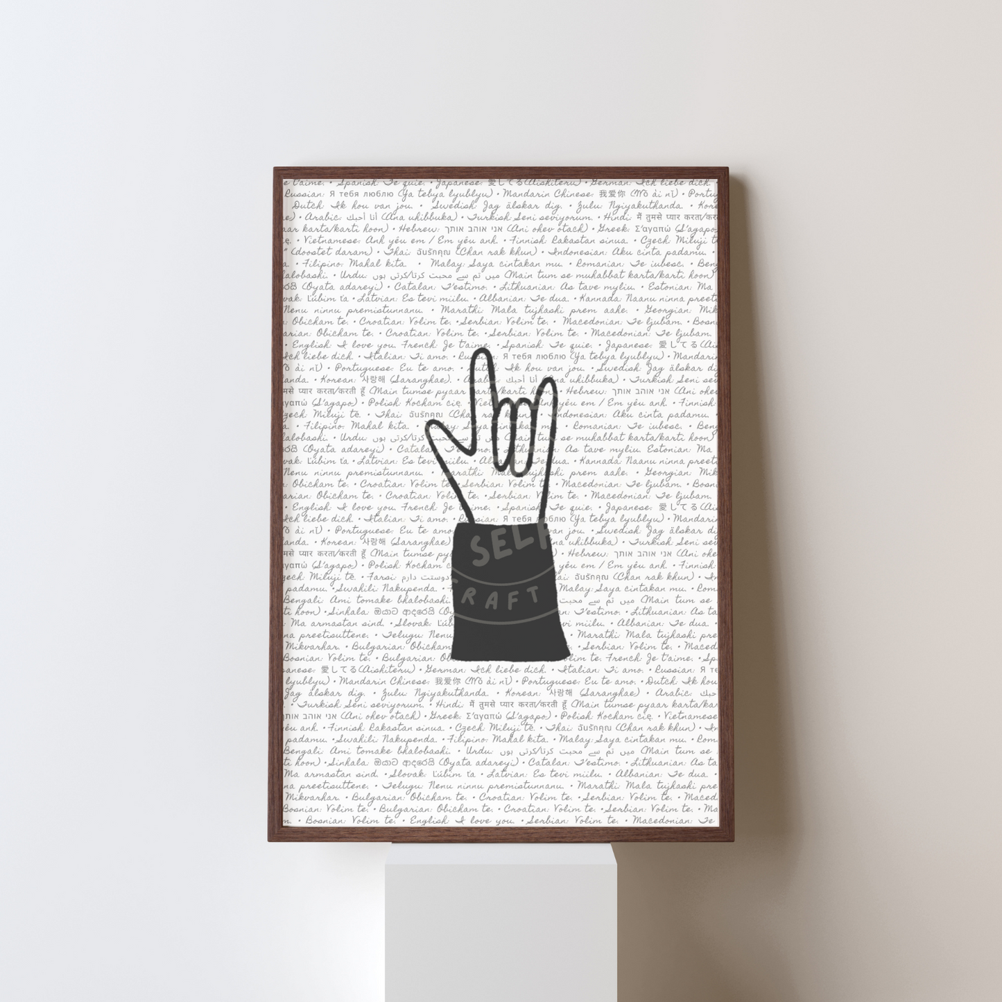 I Love You Print | ASL Wall Art