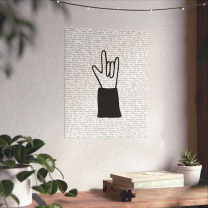 I Love You Print | ASL Wall Art